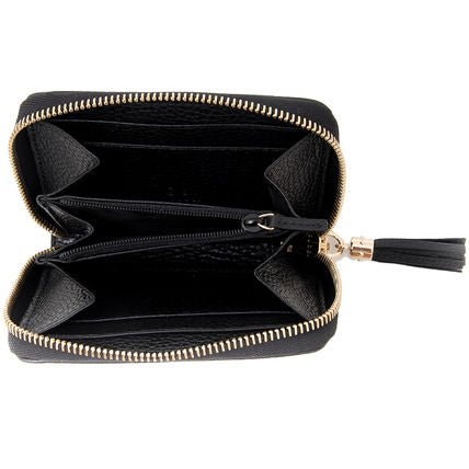 Gucci Soho Zip Tassle Around Wallet - Black